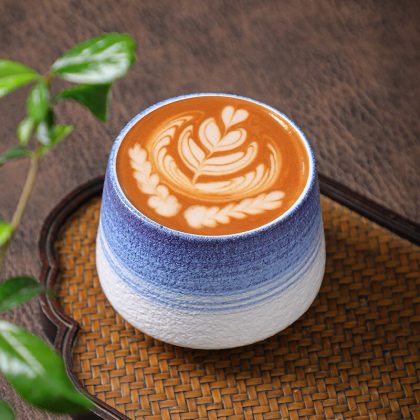 200ML Retro Ceramic Coffee Mug, Blue
